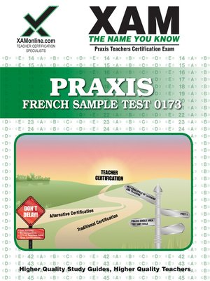 cover image of PRAXIS French Sample Test 0173